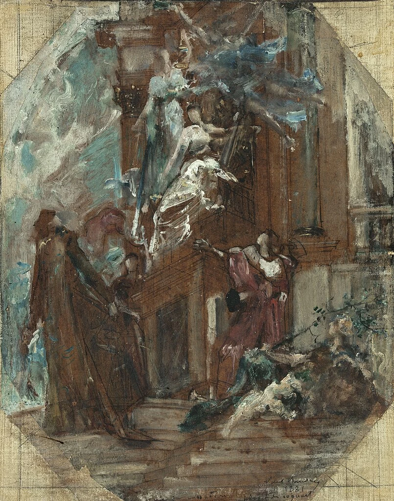 Paul Baudry - Bozzetto per la Sala delle Udienze della Corte di Cassazione di Parigi, Glorificazione della Legge, Musée des Beaux, Arts de la ville de Paris